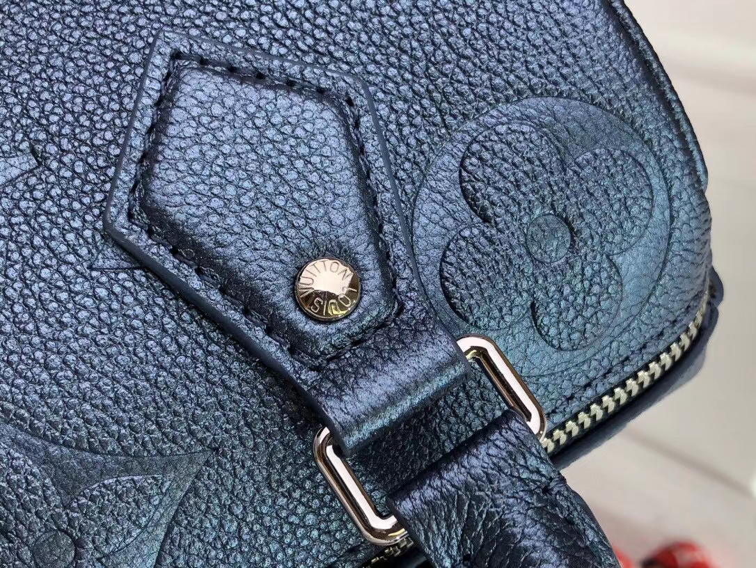 Louis Vuitton SPEEDY BANDOULIERE 20 Monogram Handbag M58958 Navy Nacre 